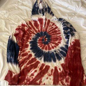 🇺🇸Red,White, Blue Tie Dye Hoodie🇺🇸